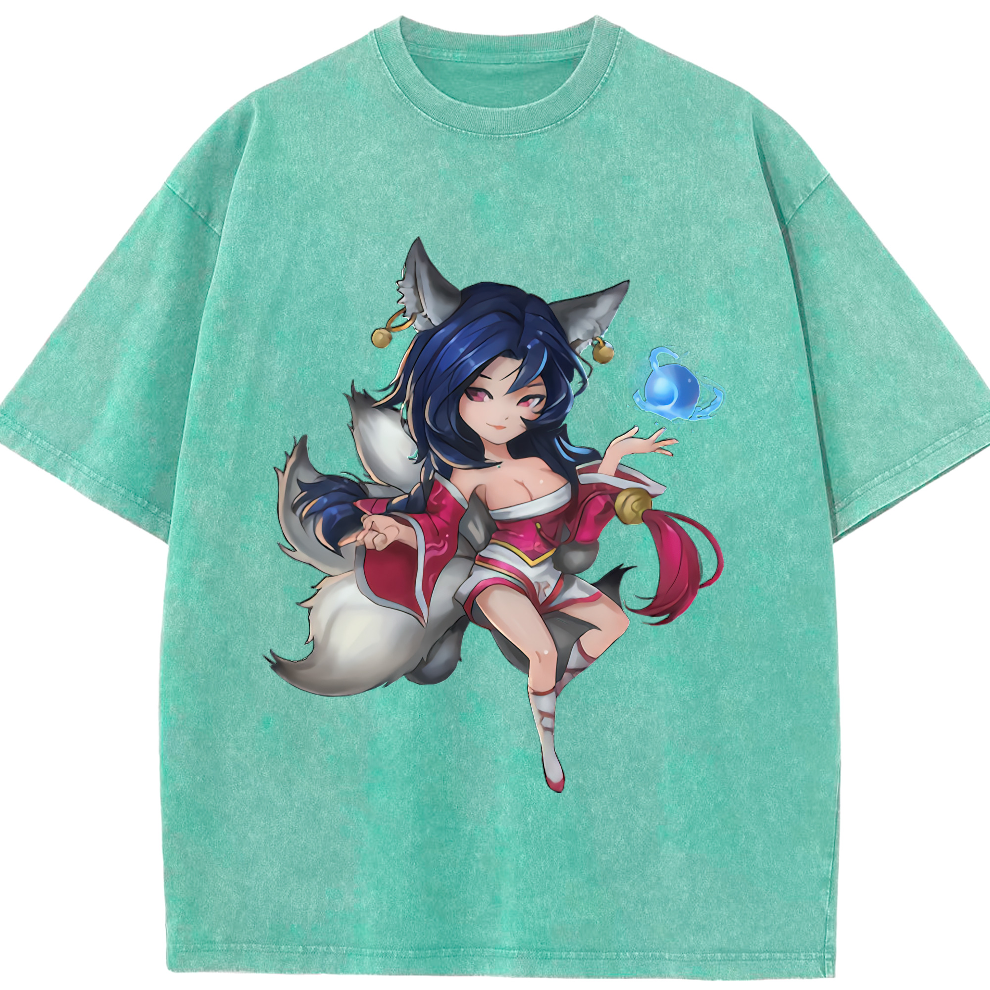 リーグ・オブ・レジェンド League of Legends LOL 綿100% ヴィンテージ風 半袖Tシャツ（フロントプリント）
